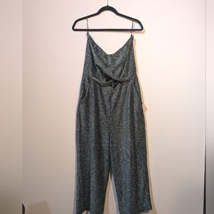 Sparkly strapless jumpsuit